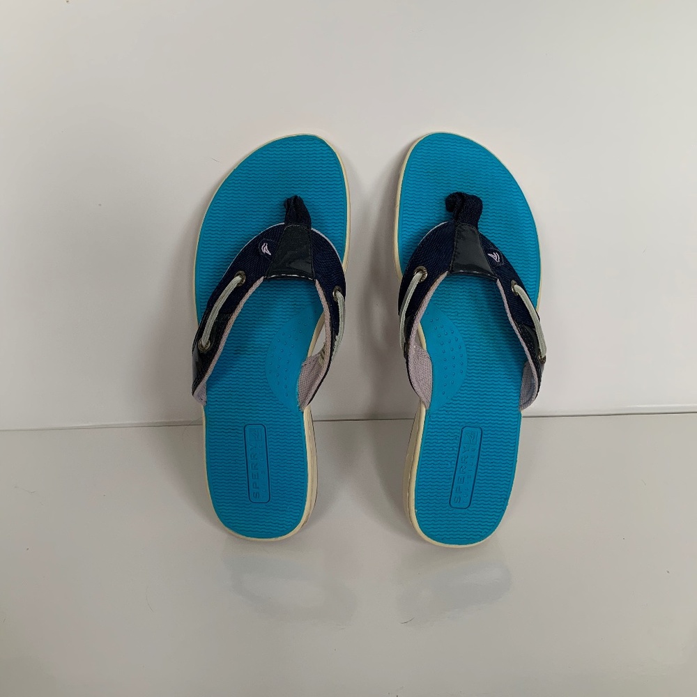 Sperry Top-Sider Seafish Thong Slip On Sandal Sz 8